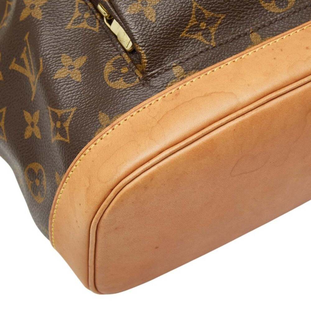 LOUIS VUITTON Brown Monogram Leather Backpack - Picture 5 of 12